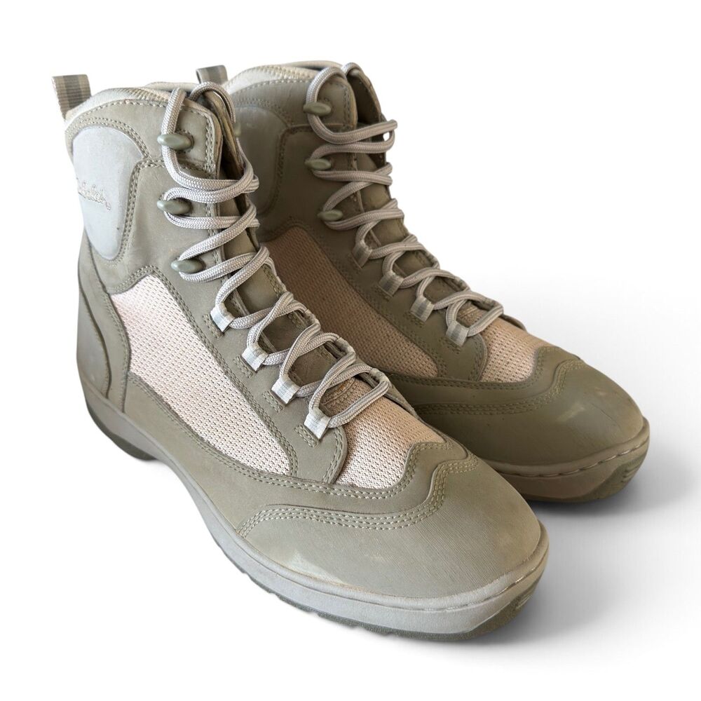 Cabela's Men's 13D Hiking Outdoor Boots Tan Khaki Style 83-0474 High Top